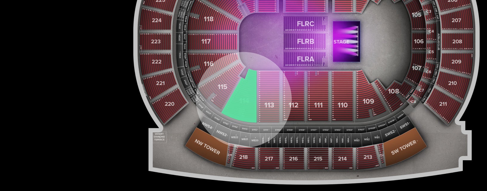 Seat view from Lower