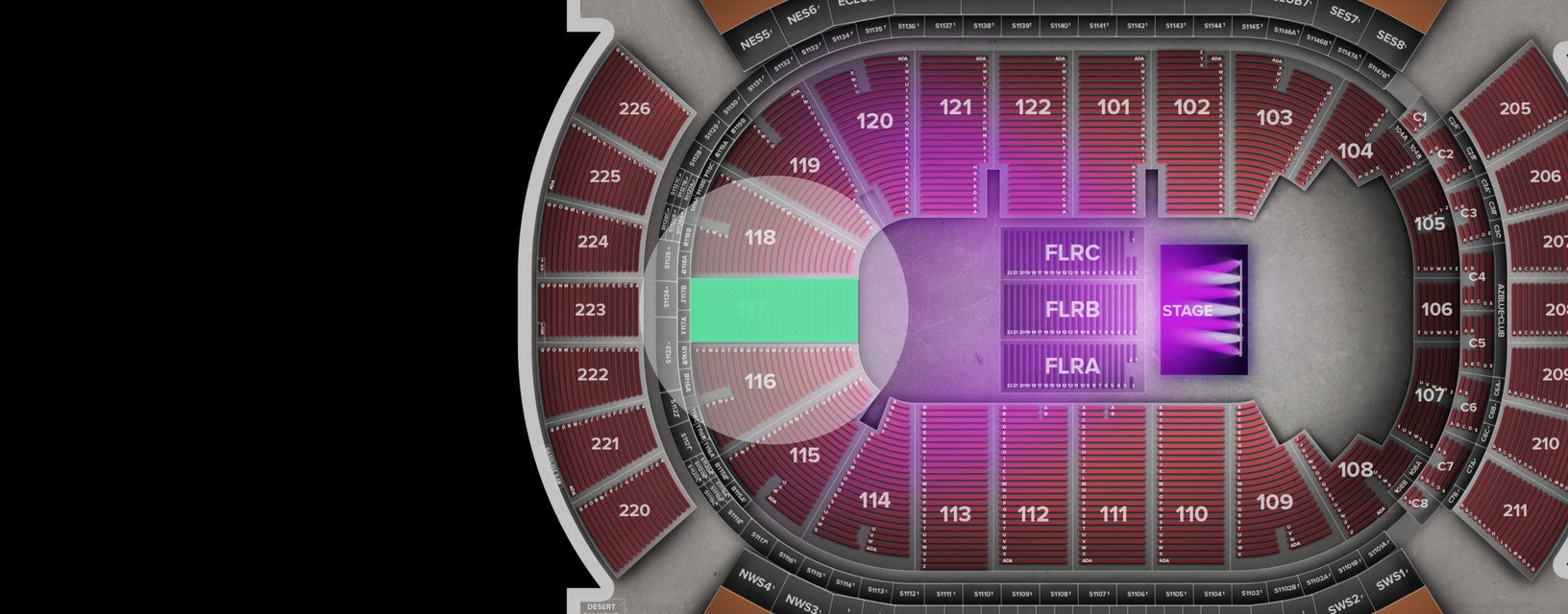 Seat view from Lower