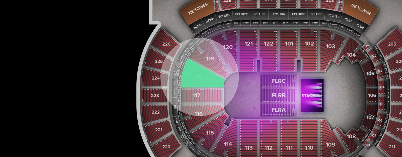 Seat view from Lower