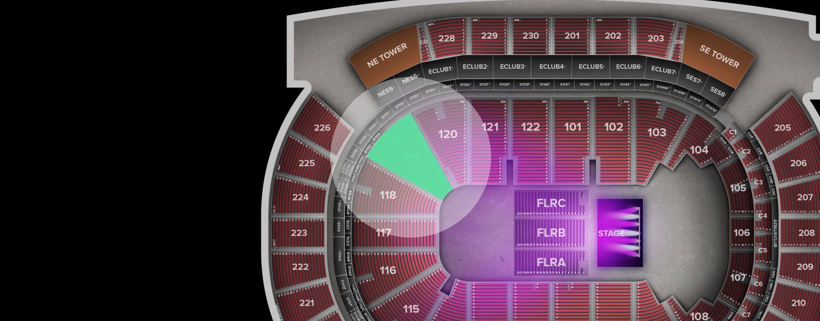 Seat view from Lower