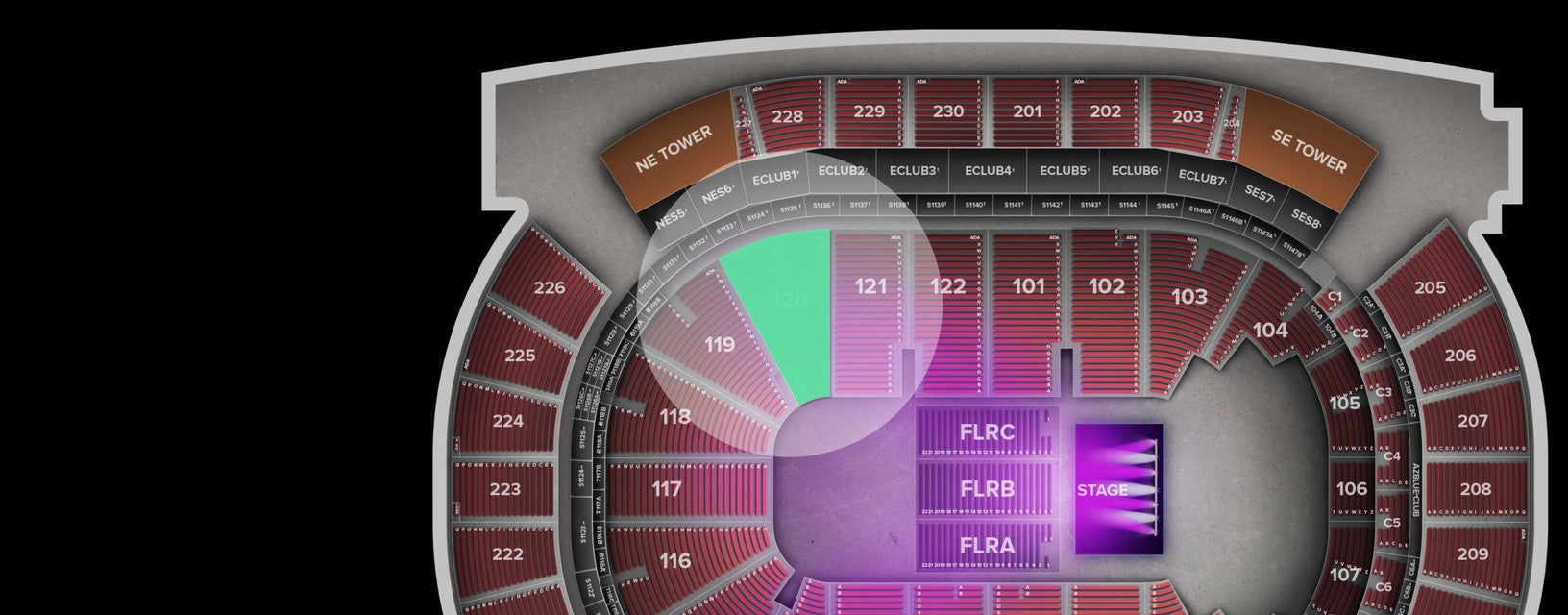 Seat view from Lower