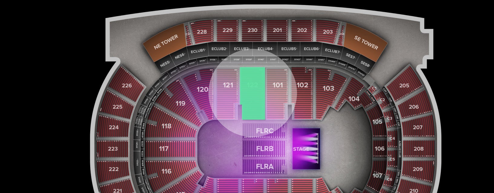Seat view from Lower