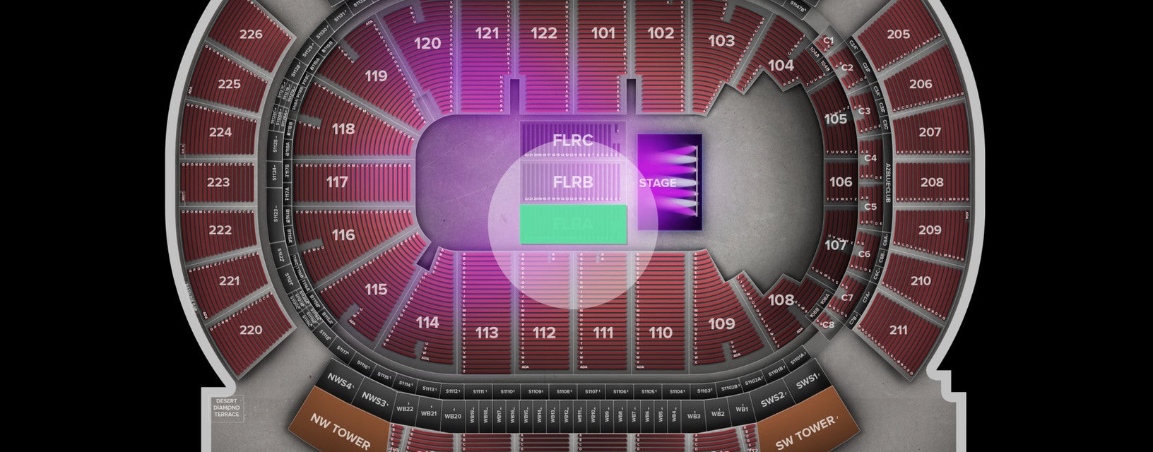 Seat view from Floor