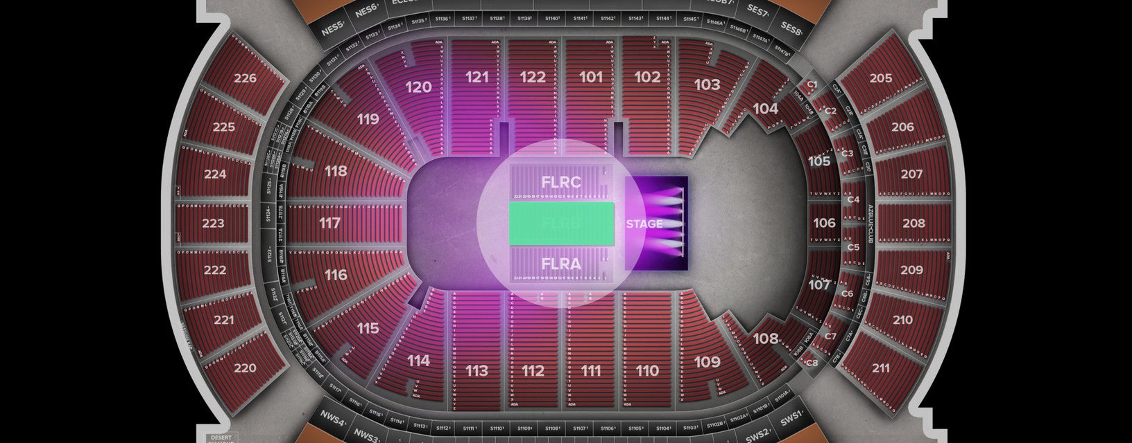 Seat view from Floor