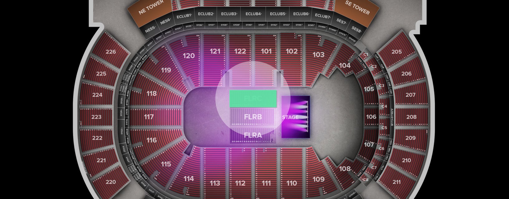 Seat view from Floor