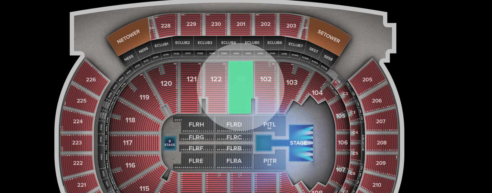 Seat view from Lower