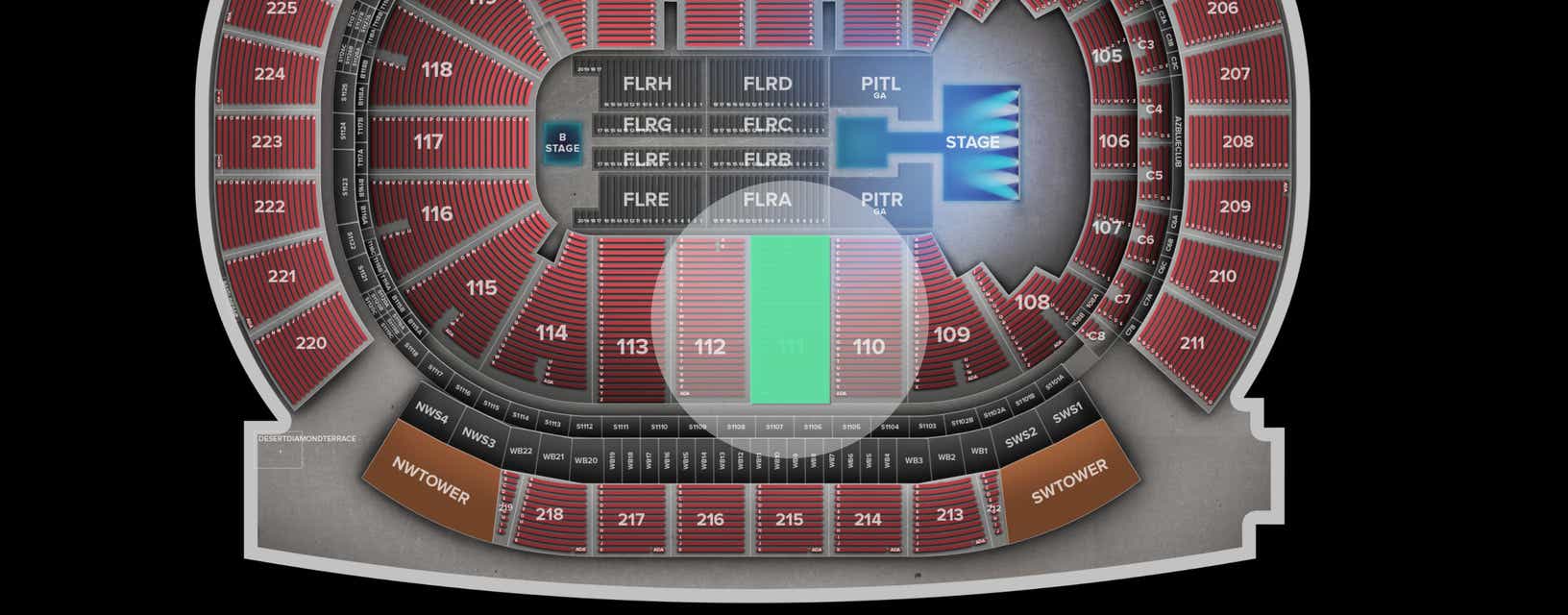 Seat view from Lower