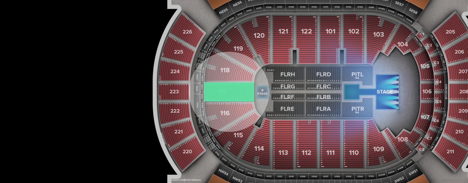 Seat view from Lower