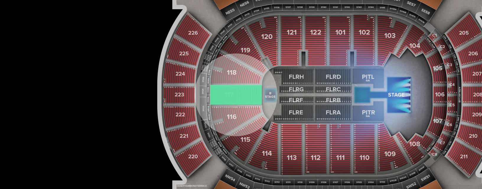 Seat view from Lower