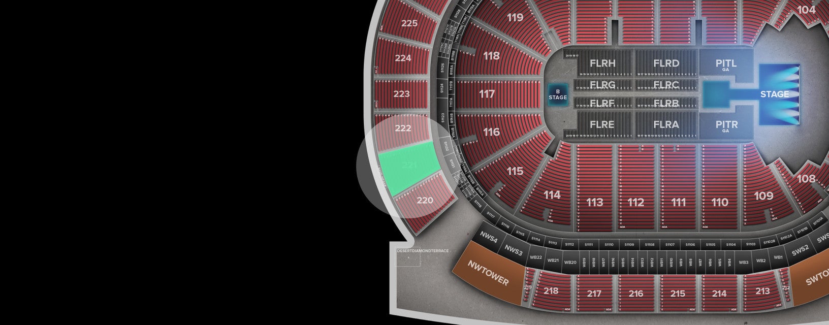 Seat view from Upper
