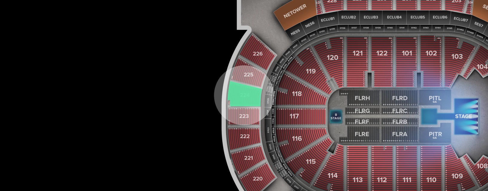 Seat view from Upper