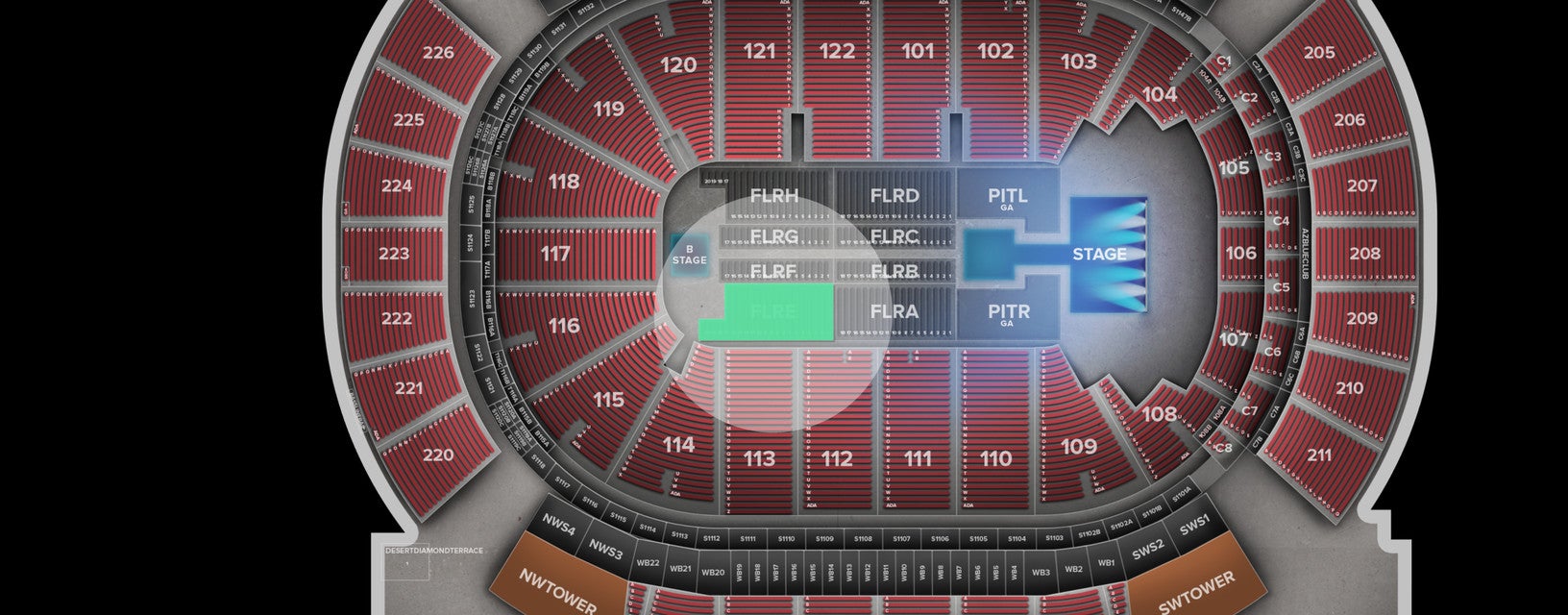 Seat view from Floor