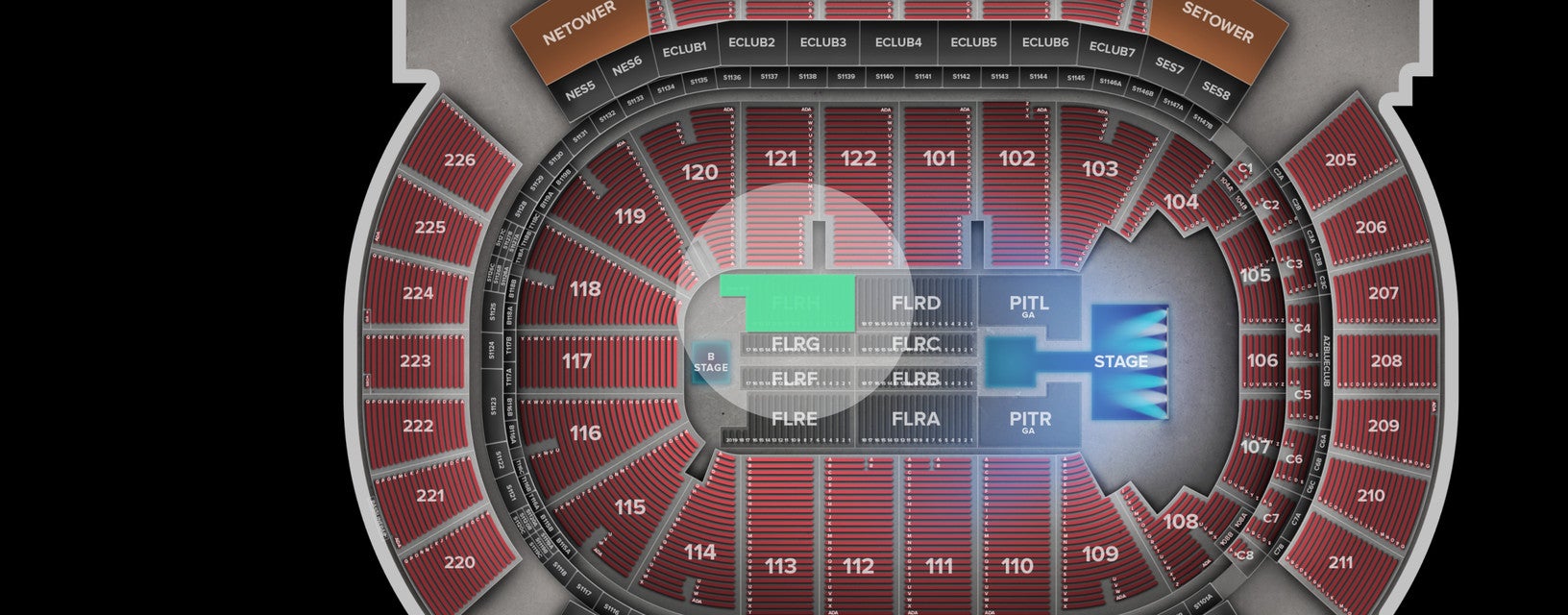 Seat view from Floor