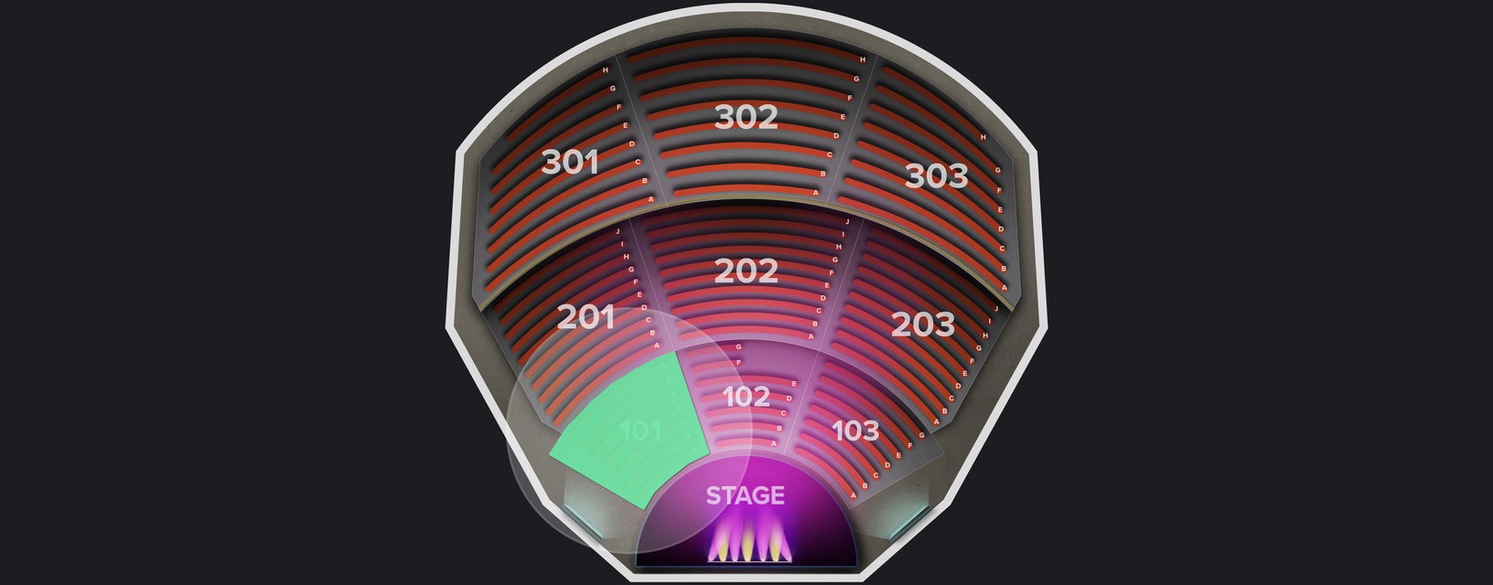 Seat view from Lower
