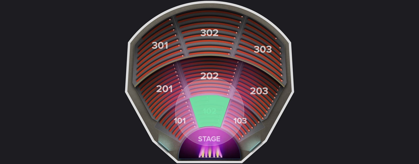 Seat view from Lower