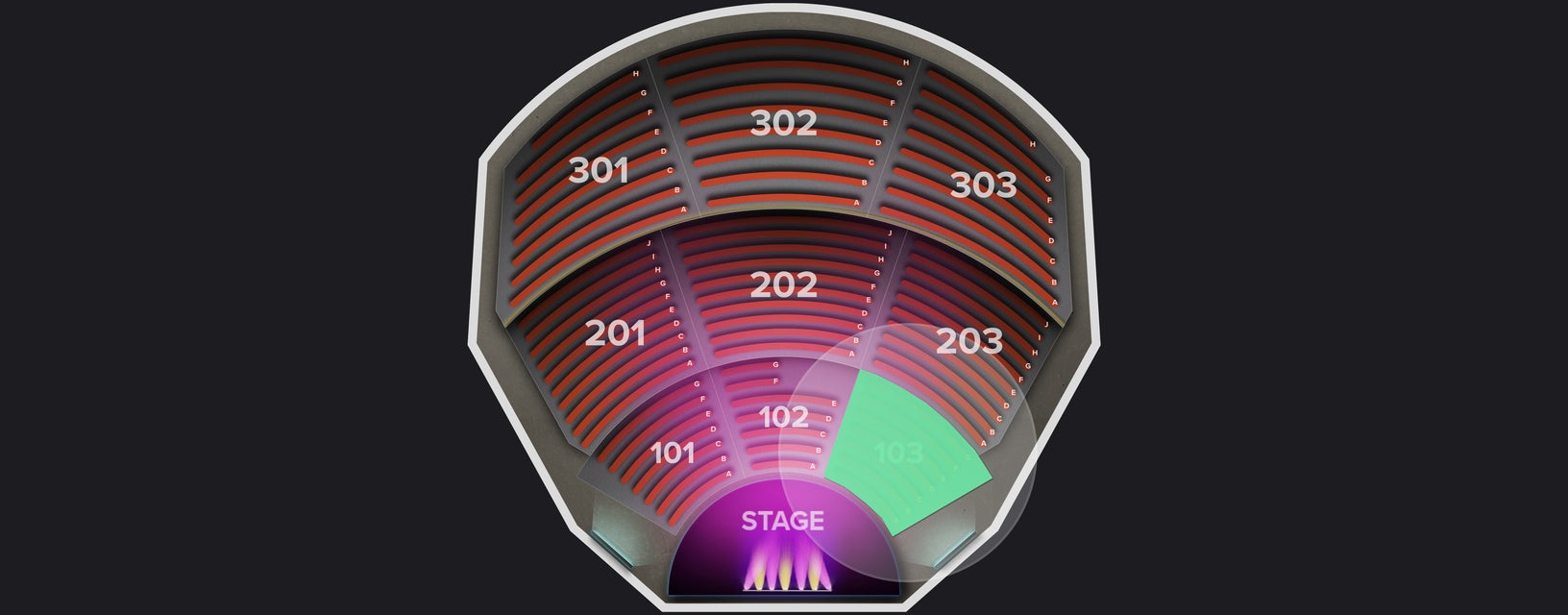 Seat view from Lower