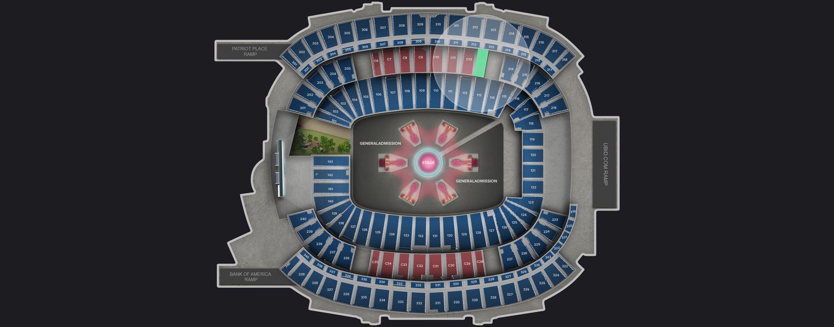Seat view from Club