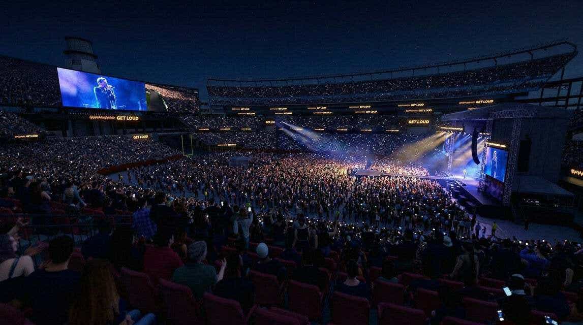 Seat view from Club