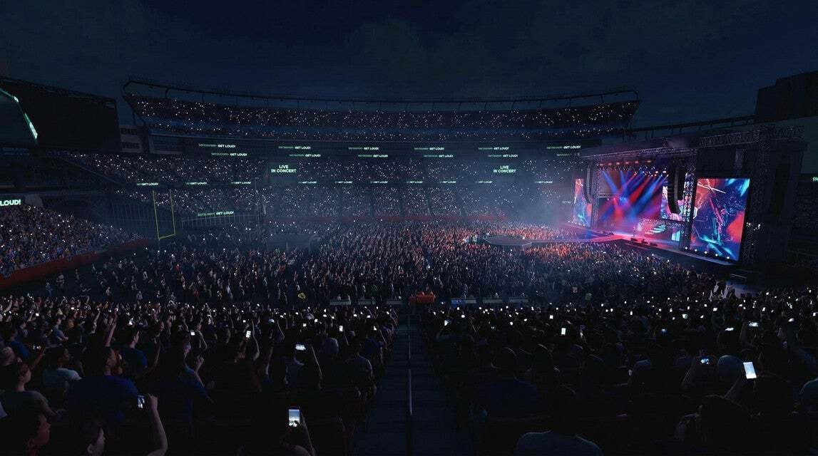 Seat view from Club