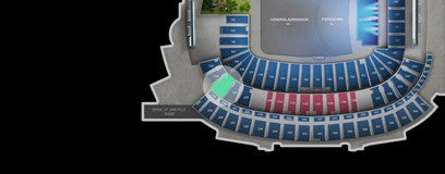 Seat view from Mezzanine