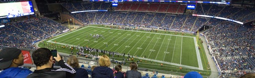 Seat view from Upper Sideline