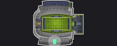 Seat view from Upper Sideline