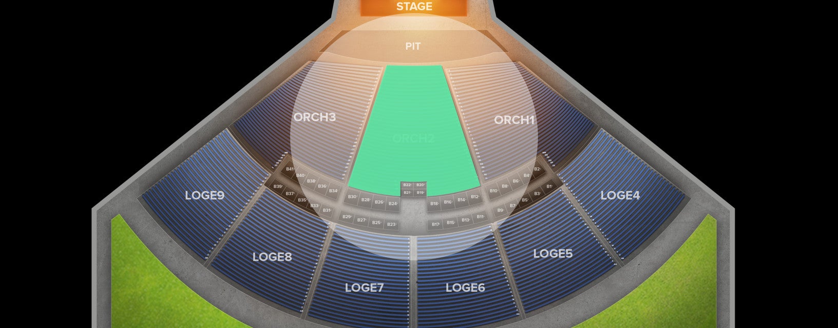 Seat view from Orchestra