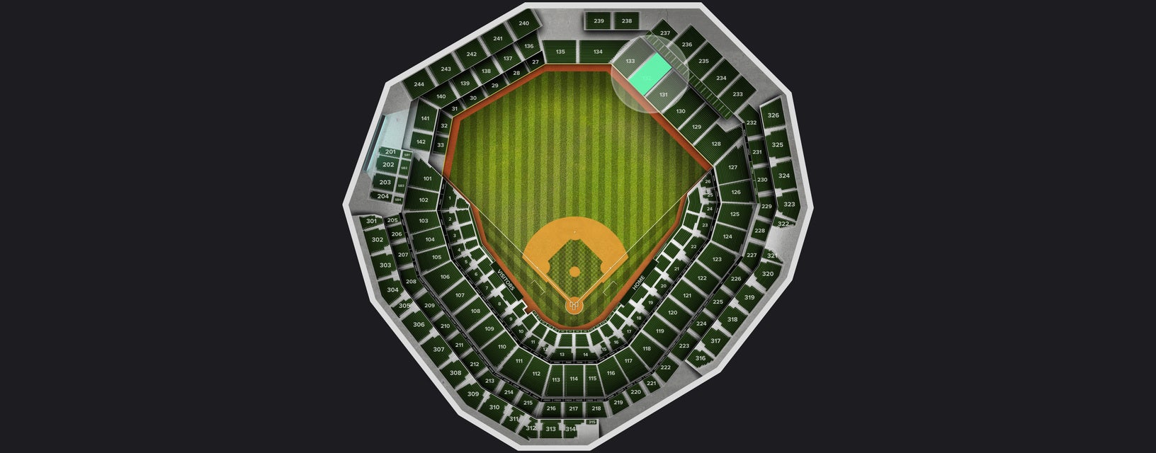 Seat view from Lower