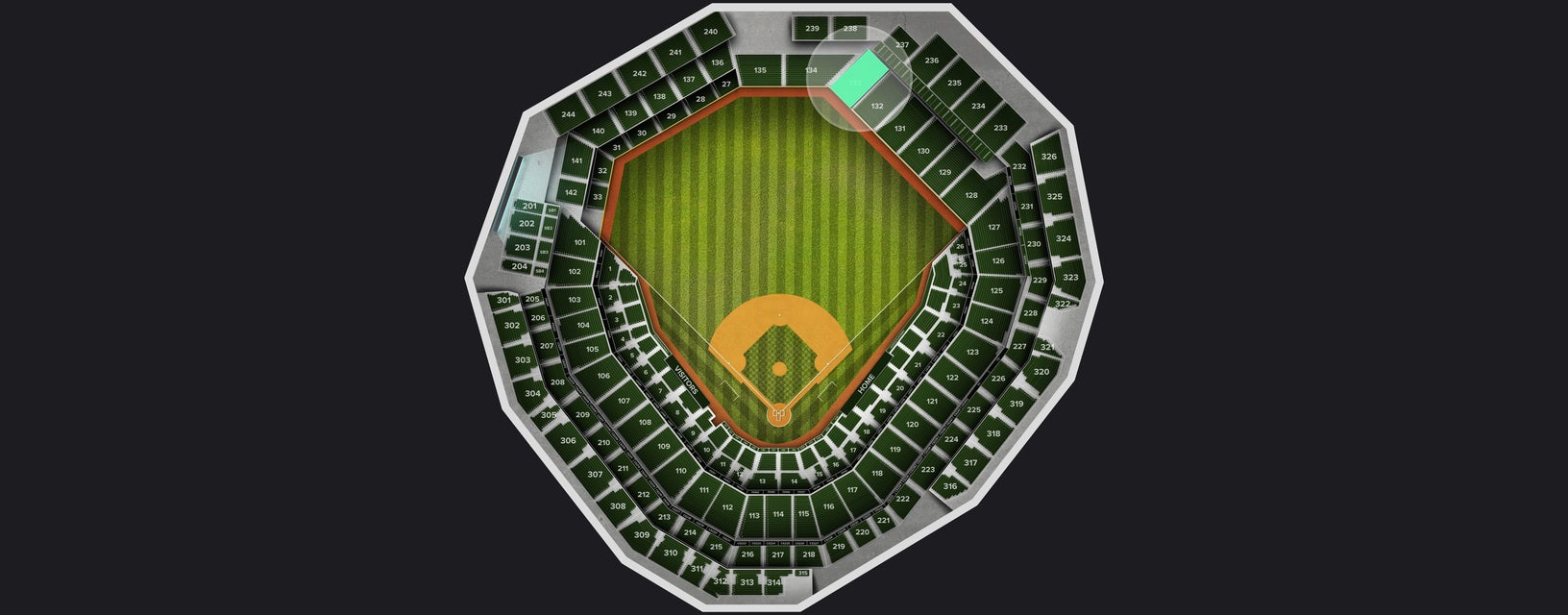 Seat view from Lower