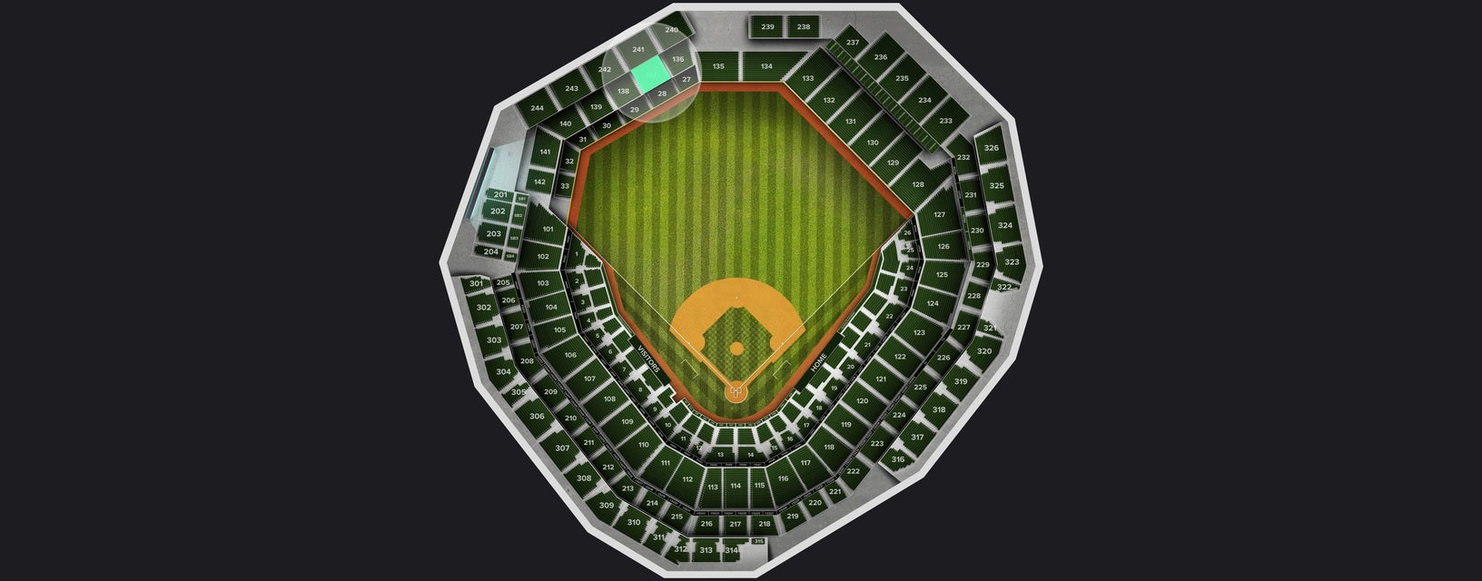 Seat view from Lower