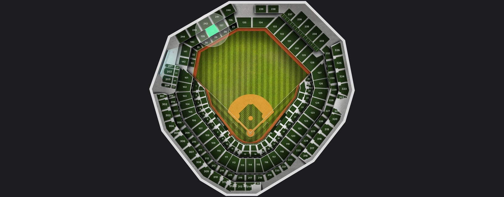 Seat view from Lower