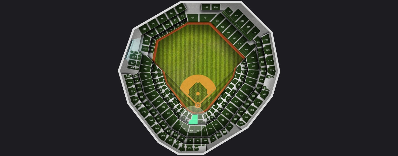 Seat view from Grandstand