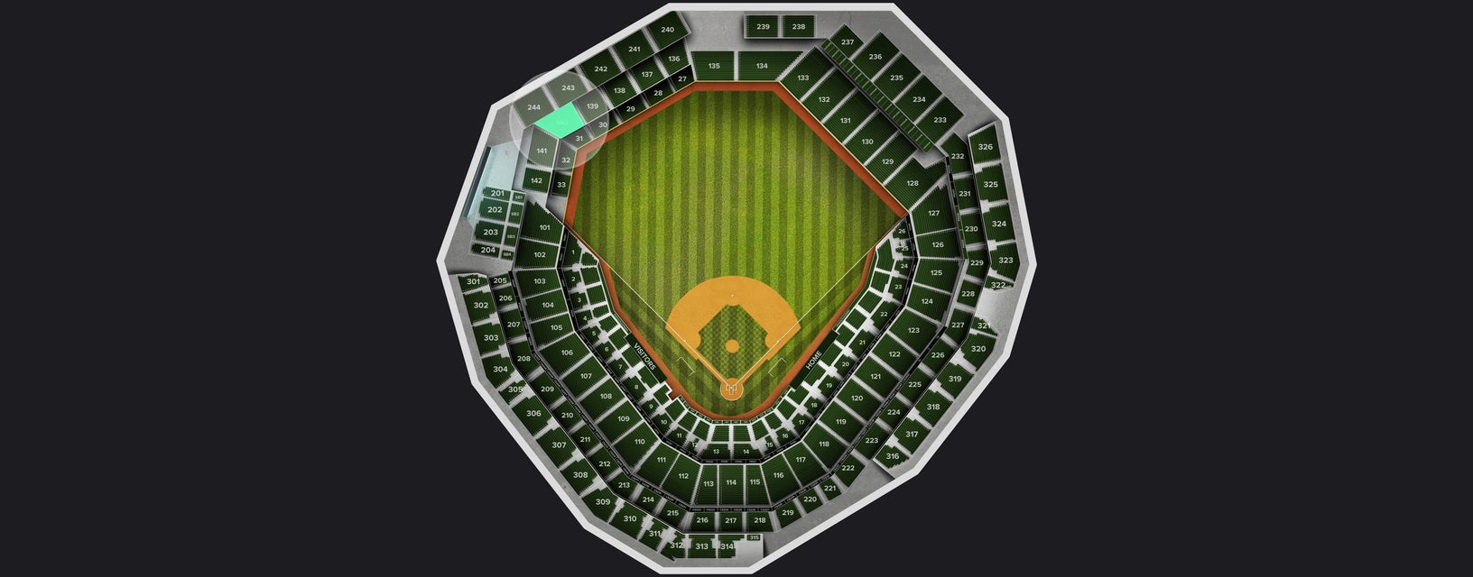 Seat view from Lower