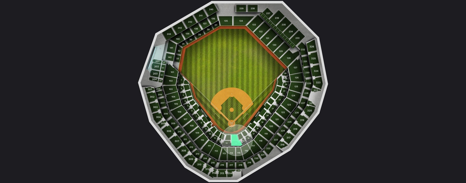 Seat view from Grandstand