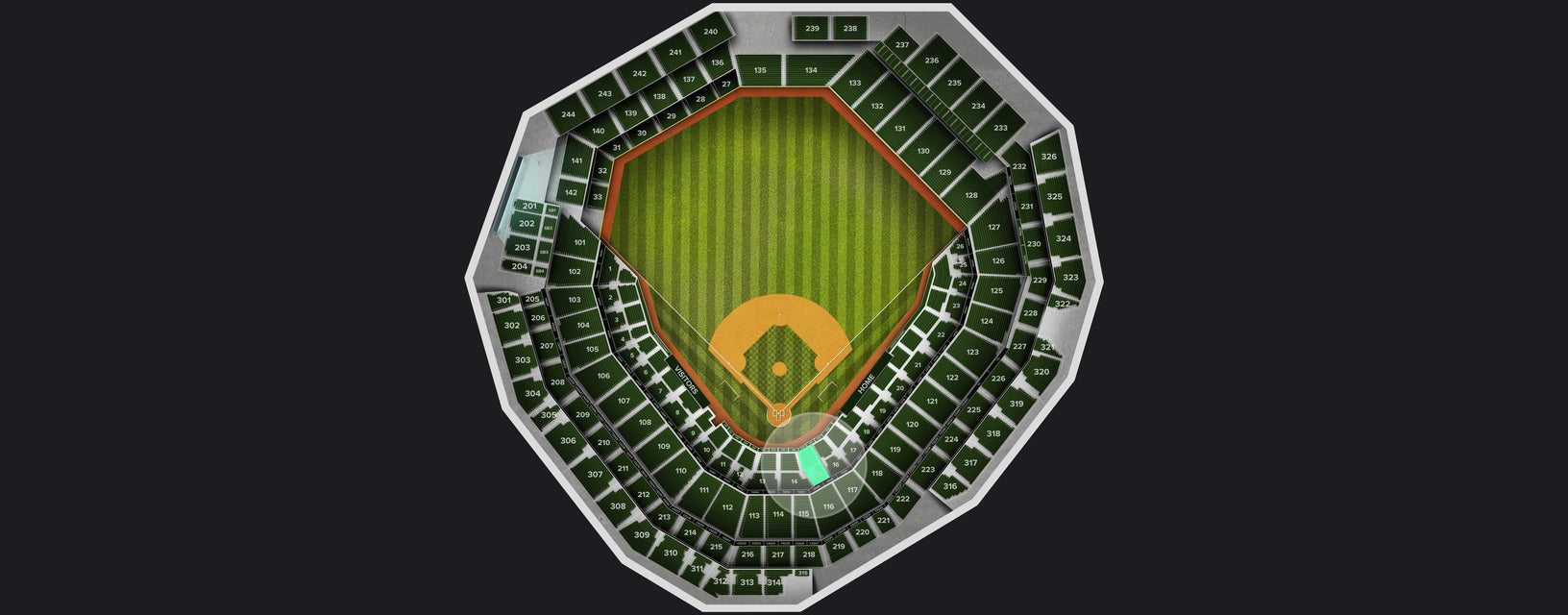 Seat view from Grandstand
