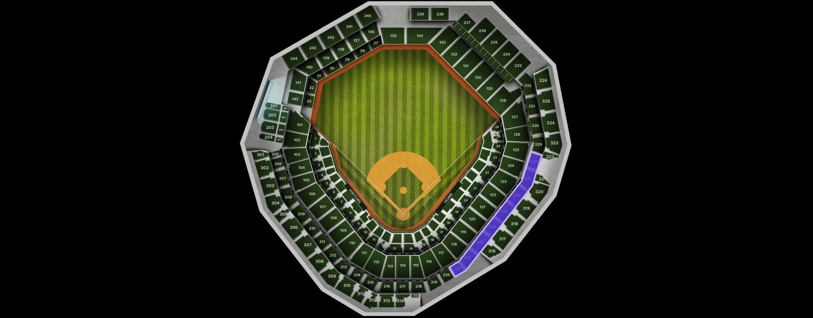 Seat view from Middle