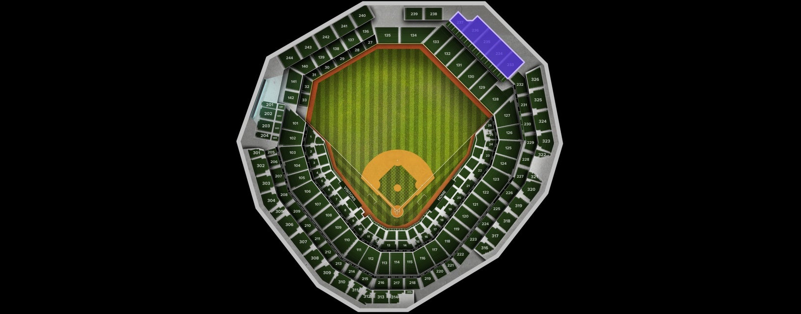 Seat view from Middle