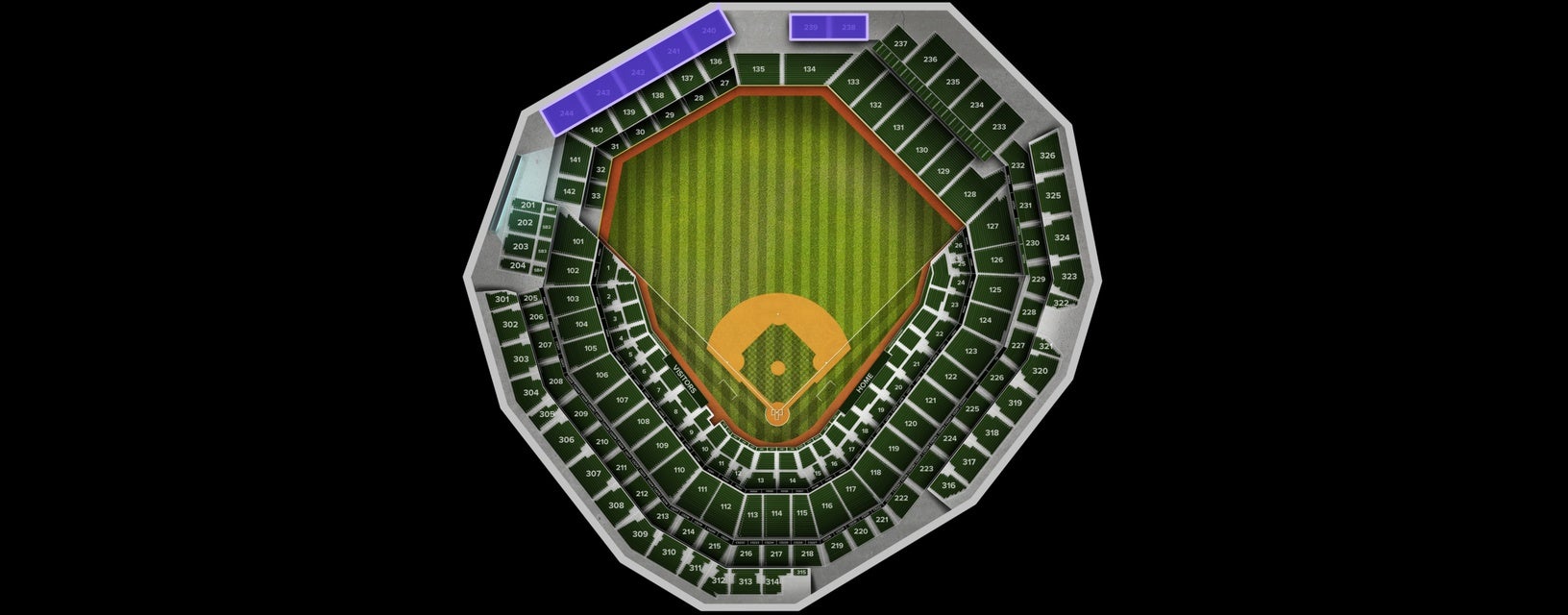 Seat view from Middle