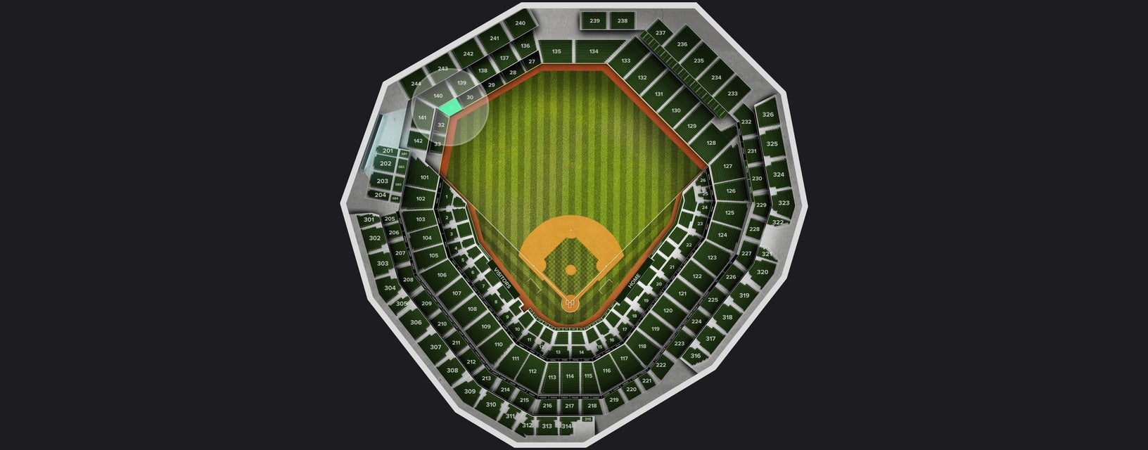 Seat view from Grandstand