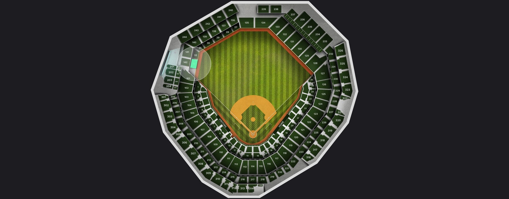 Seat view from Grandstand