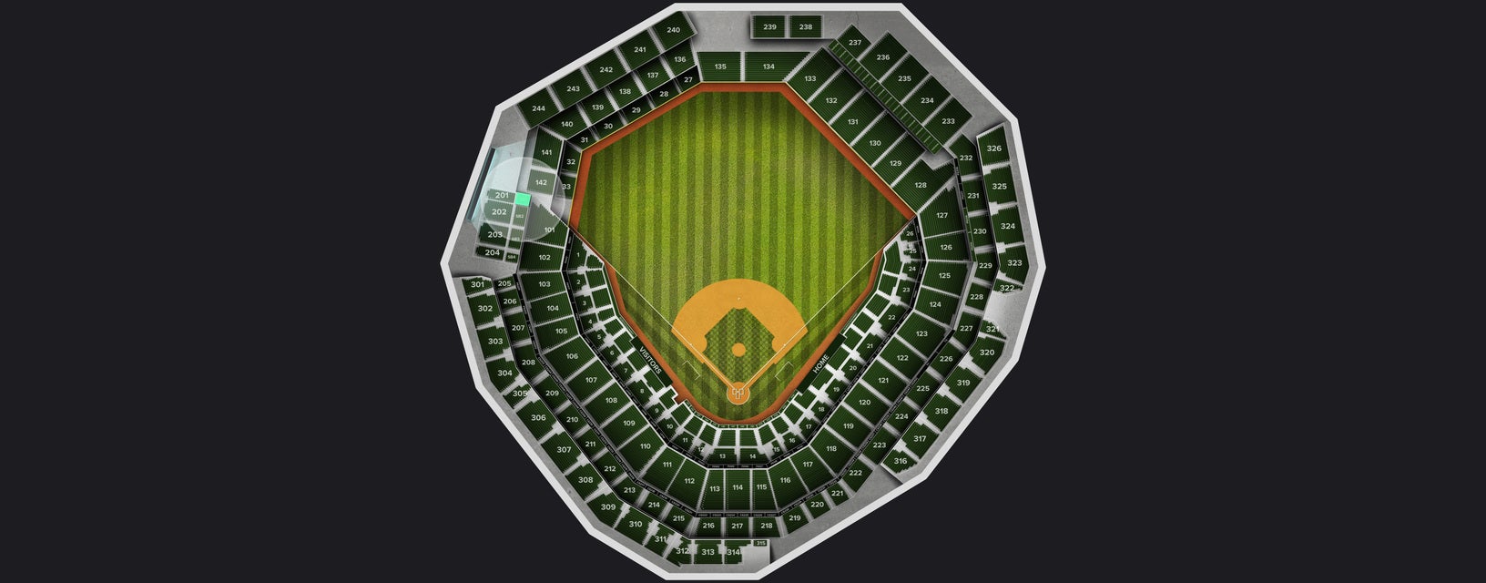 Seat view from SB