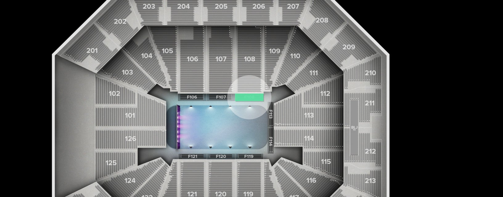 Seat view from Floor