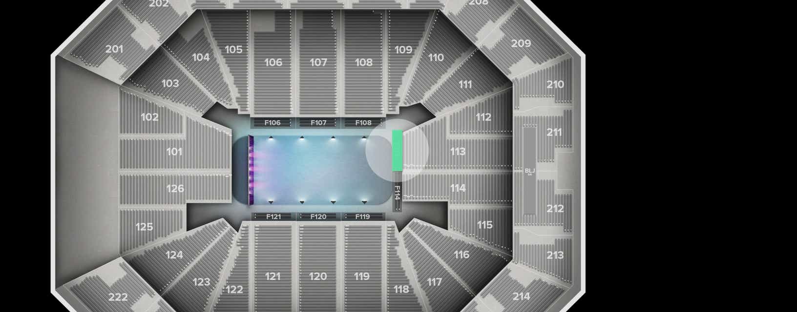 Seat view from Floor