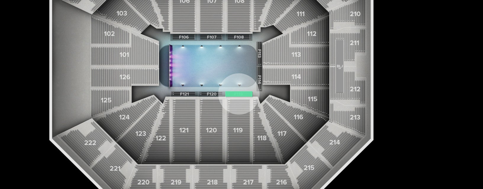 Seat view from Floor