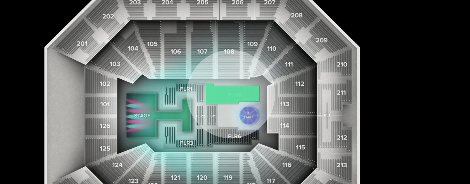 Seat view from Floor