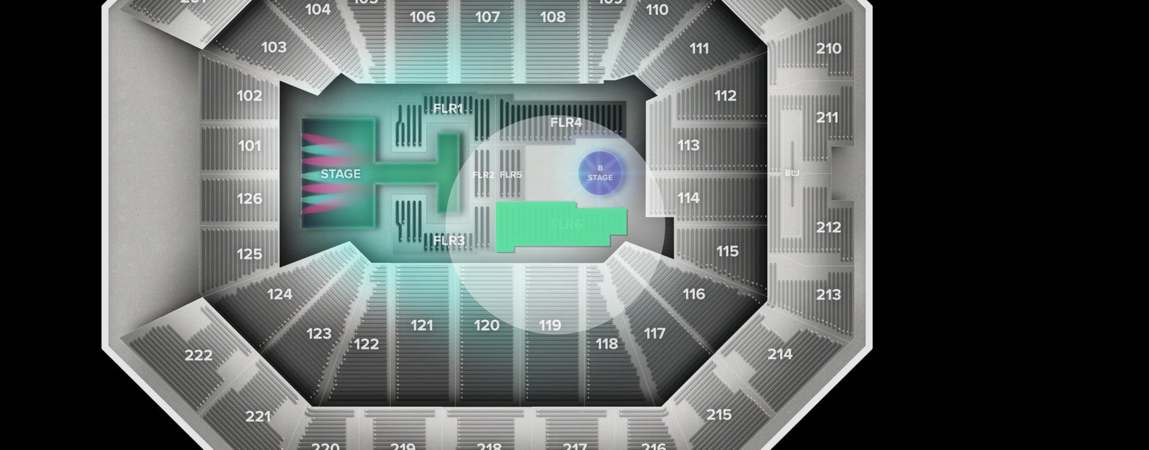 Seat view from Floor