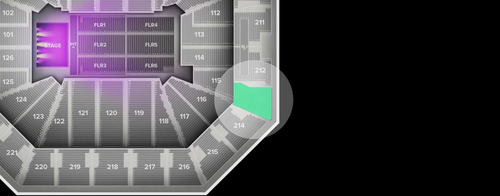 Seat view from Upper