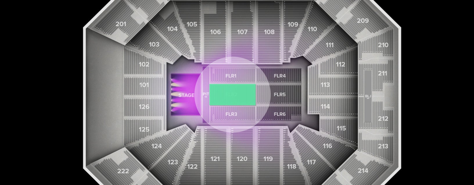 Seat view from Floor