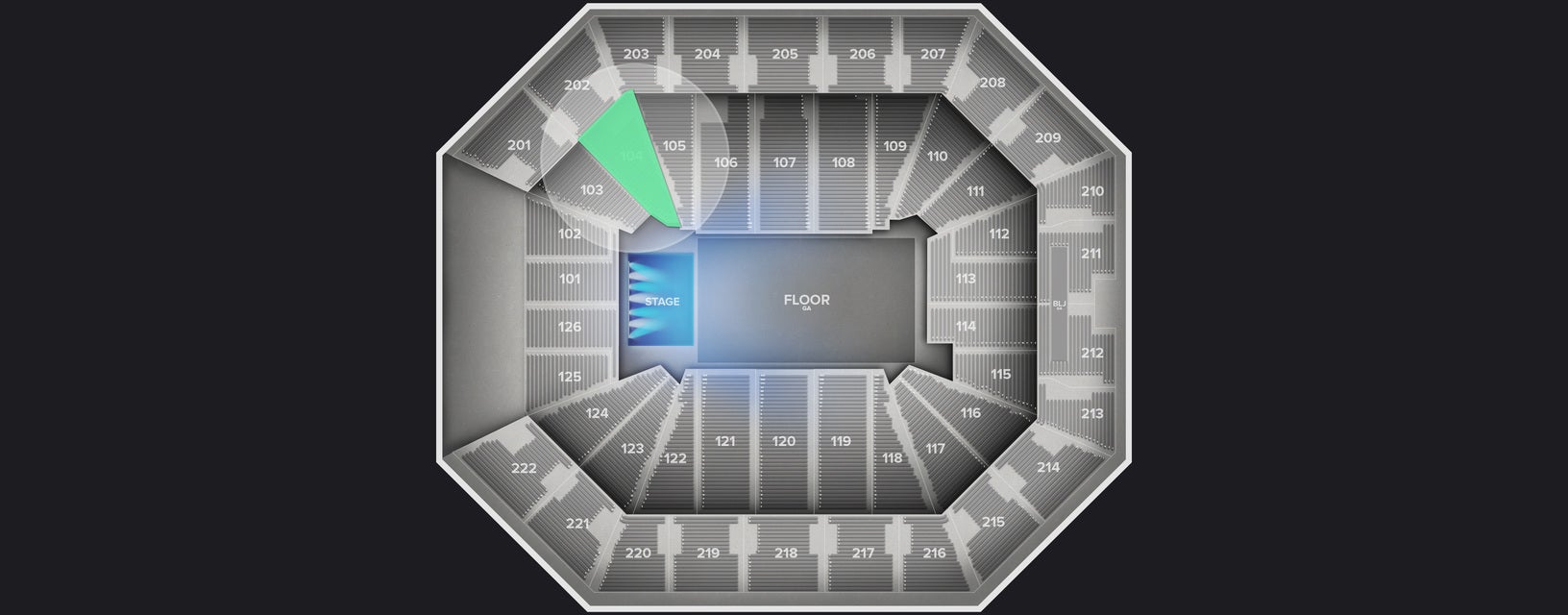 Seat view from Lower
