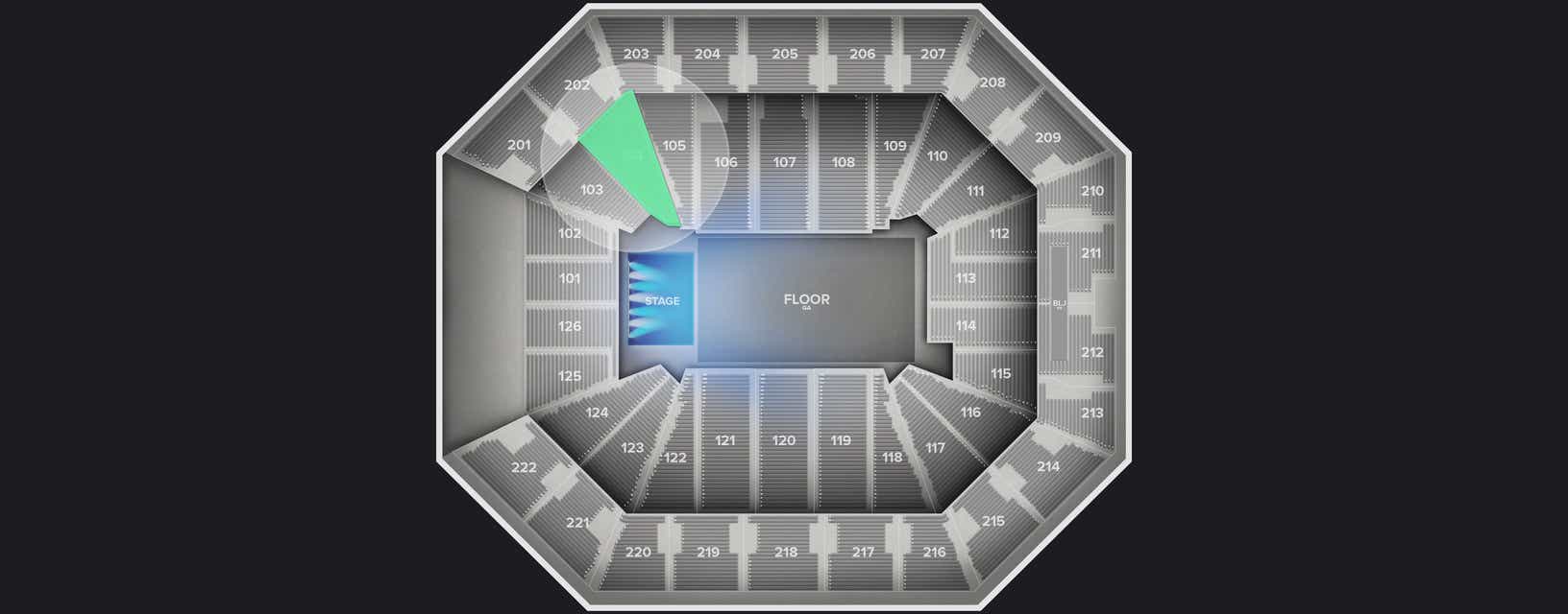 Seat view from Lower